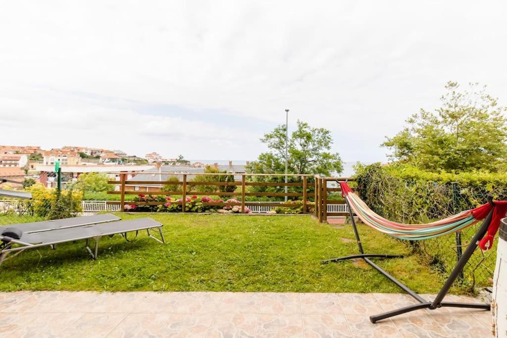 Casa de Las Flores - Apartamento con jardín privado frente a la Playa de Comillas Exterior foto